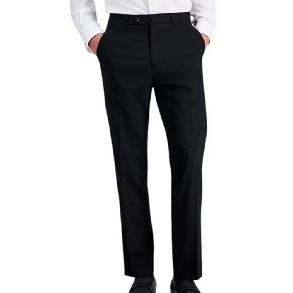 NWT Kenneth Cole Reaction Dress Pants Men's 37x32 Black Slim Fit